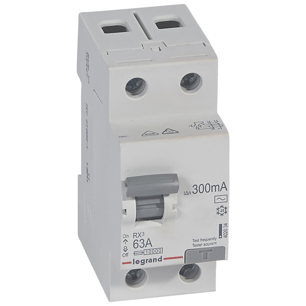 RX3 ВДТ 300мА 63А 2П АС Legrand