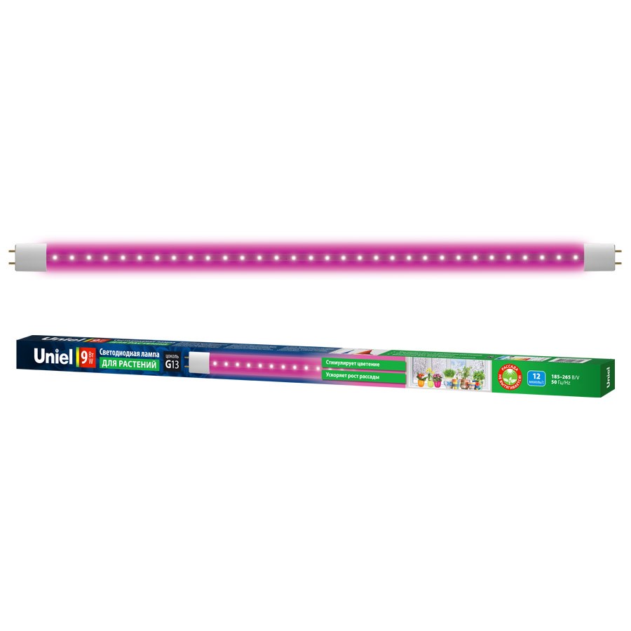 LED-T8-9W/SPSB/G13/CL PLP30WH Лампа светодиодная для растений. Форма T8 LED-T8-9W/SPSB/G13/CL PLP30WH Лампа светодиодная для растений. Форма T8