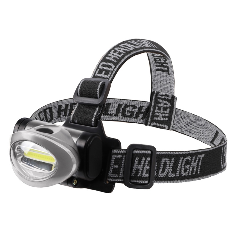 Фонарь налобный поворотный 3 Вт 100%, 50%, пульсирующий белый, 3хААА, СОВ + зеркальный рассеиватель