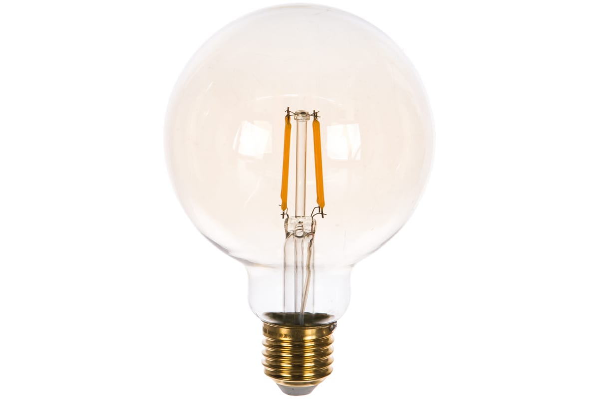 LED-G95-6W/GOLDEN/E27 GLV21GO Лампа светодиодная Vintage. Форма «шар», золотистая колба. Картон. ТМ LED-G95-6W/GOLDEN/E27 GLV21GO Лампа светодиодная Vintage. Форма «шар», золотистая колба. Картон. ТМ